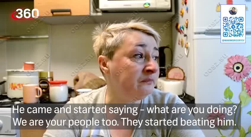 Tells how terrorists from the Ukrainian army killed her father