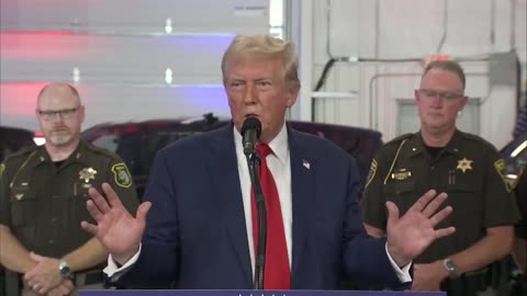 Trump Schools Reporter with a Mic Drop in Michigan