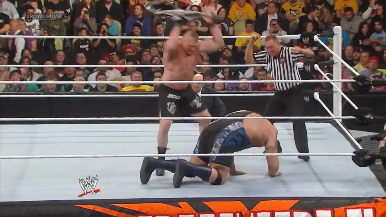 Brock Lesnar versus Big show Royal rumble 2014