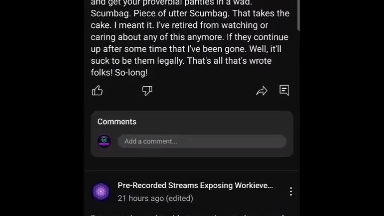 Square Work Media Community posts in case he deletes those too.