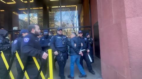 Multiple Hamas supporting NYU professors are being arrested after physically