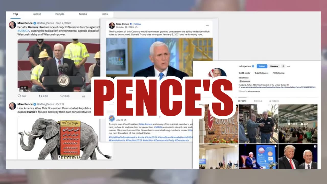 Fact Check: Mike Pence Did NOT Endorse Kamala Harris, Tim Walz -- Video Is Edited