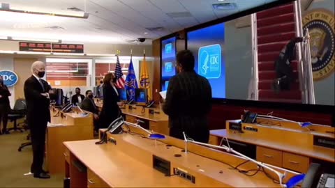 Biden Watches His Slipping Video in* Medical Lap