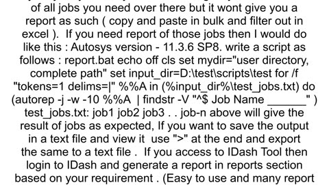 AUTOSYS Command to fetch job status for multiple jobs at the same time