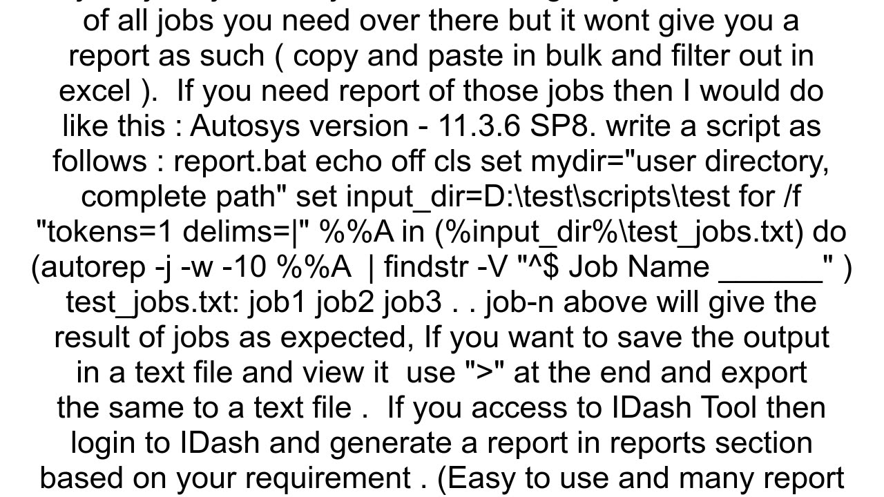 AUTOSYS Command to fetch job status for multiple jobs at the same time