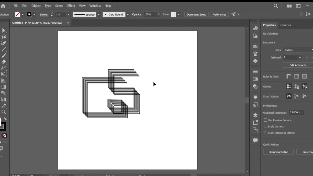 Learn how to design letter mark logo design in one minute