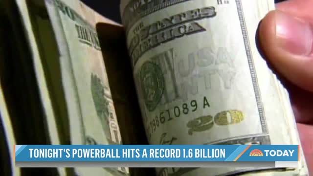 Powerball jackpot Climbs To $1.6 Billion,Highest Prize In Lottery History