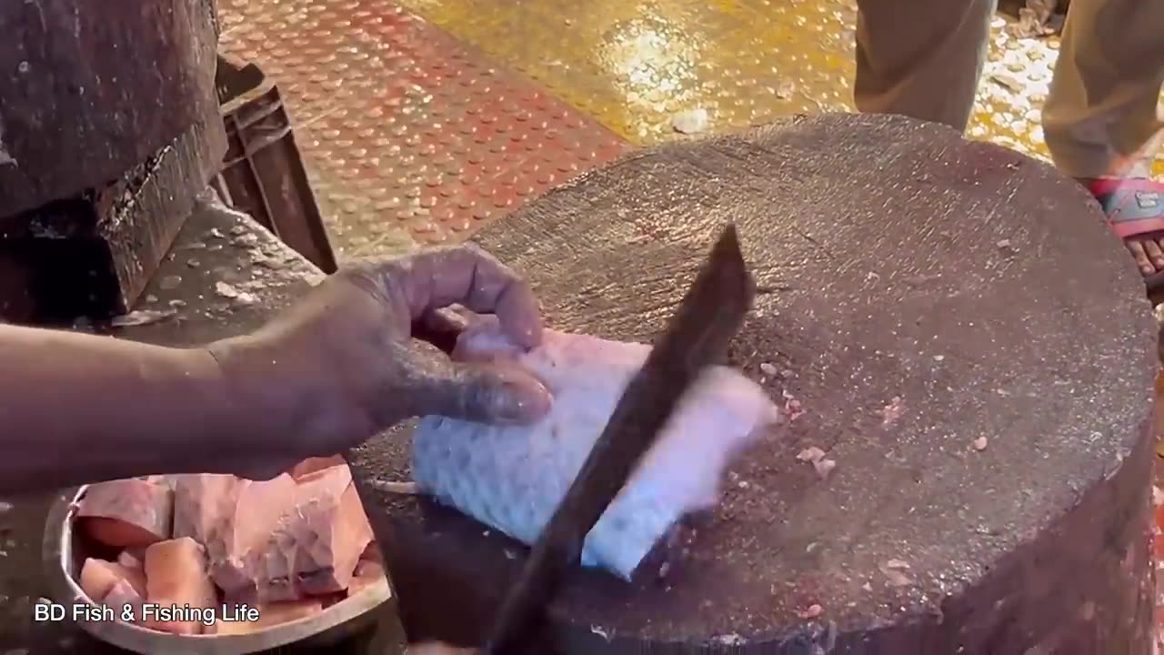 amaziong fish cutting skils