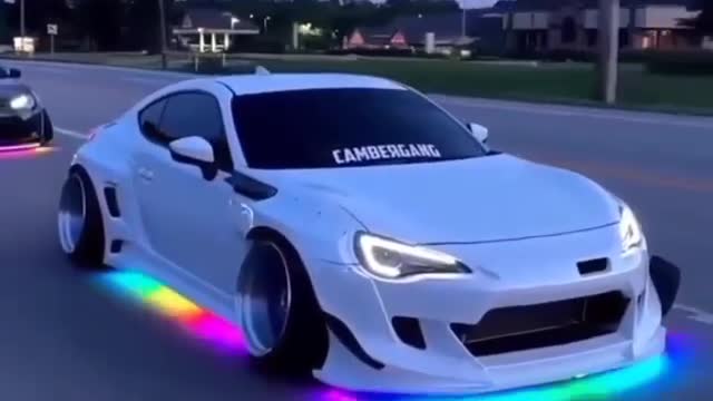 Amazing car with lights