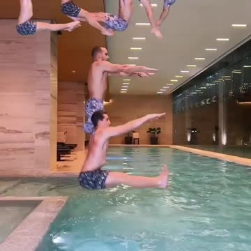 They make love sign with different jumps