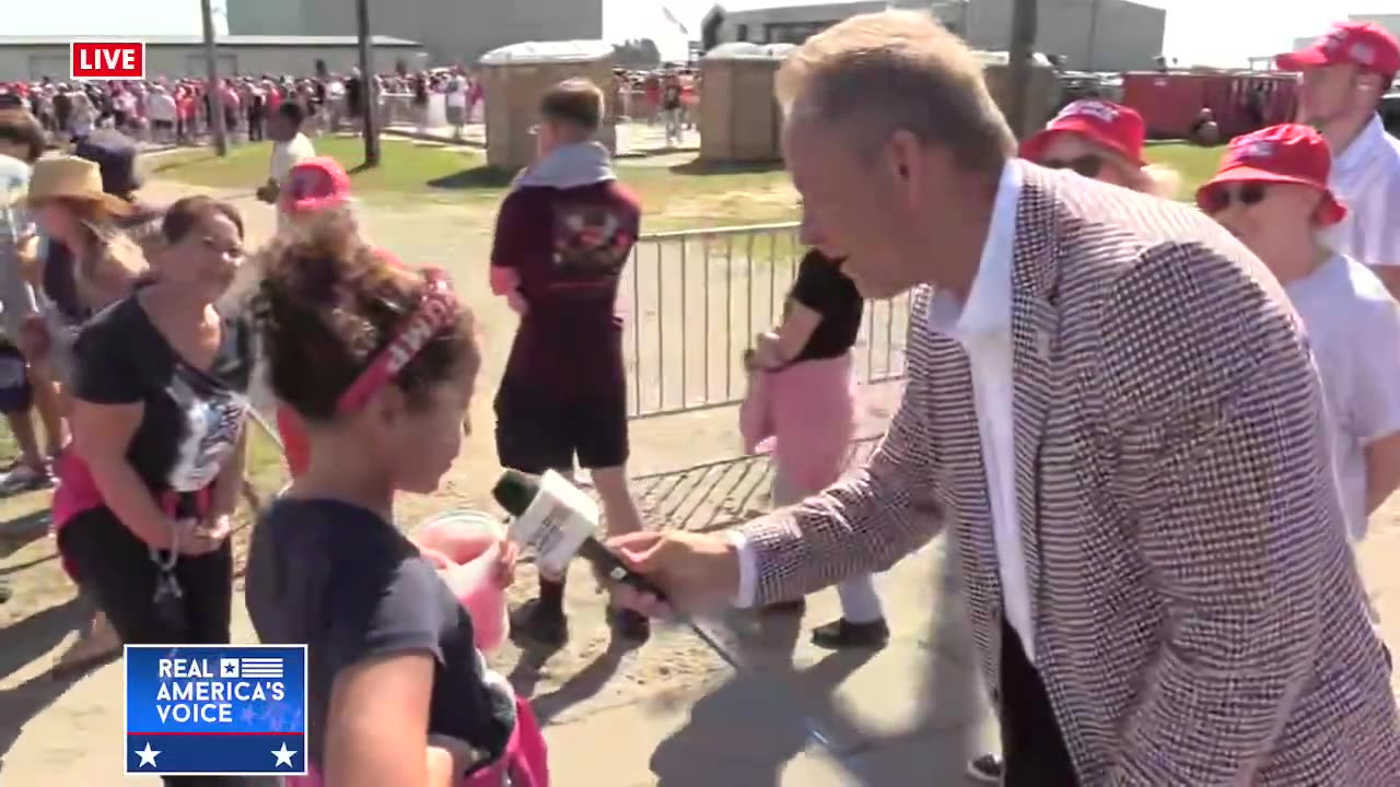 BRIAN GLENN TALKS WITH YOUNG TRUMP SUPPORTER