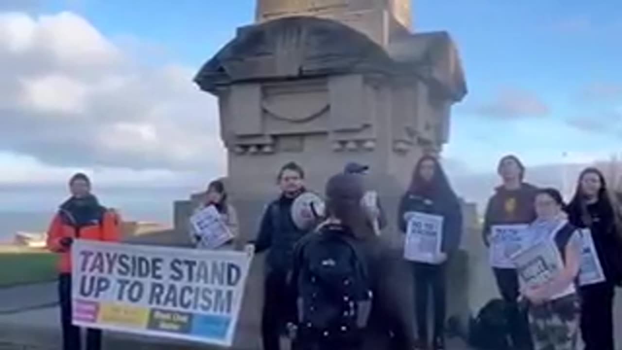 Anti-Trump “demonstration” St Andrews UK