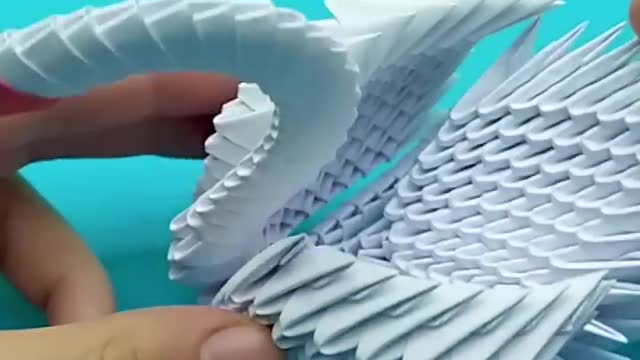 3D Origami Swan For Beginner