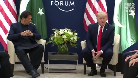 WATCH: Donald Trump talks with Pakistani Prime Minister Imran Khan at World Economic Forum in Davos