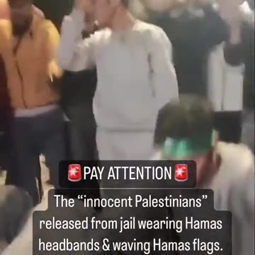 The prisoners freed from Israeli jails are already sporting Hamas