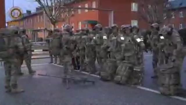 #Chechen Troops under #Kadyrov in #Grozny, #Chechnya. The unit is preparing to deploy to Ukraine.