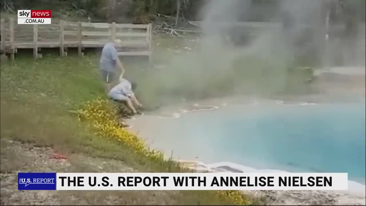 Yellowstone visitor ignores warnings and dips hand into burning hot pool