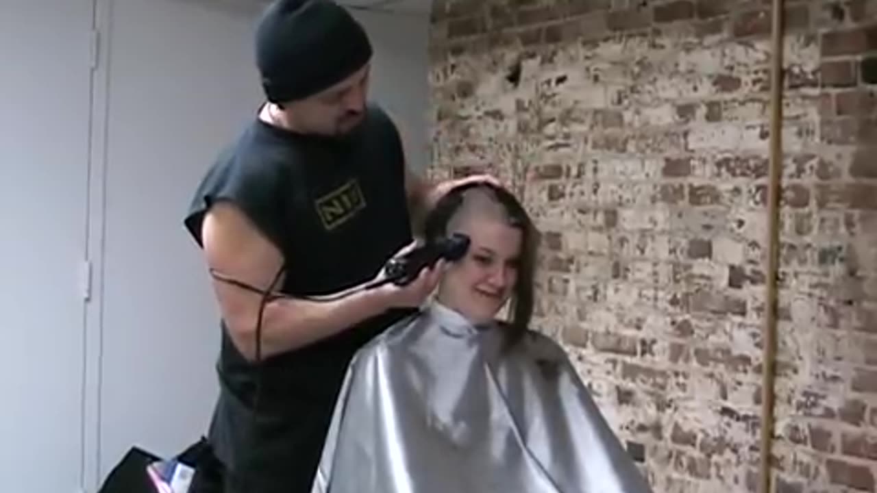 Female Head Shaving - Kim