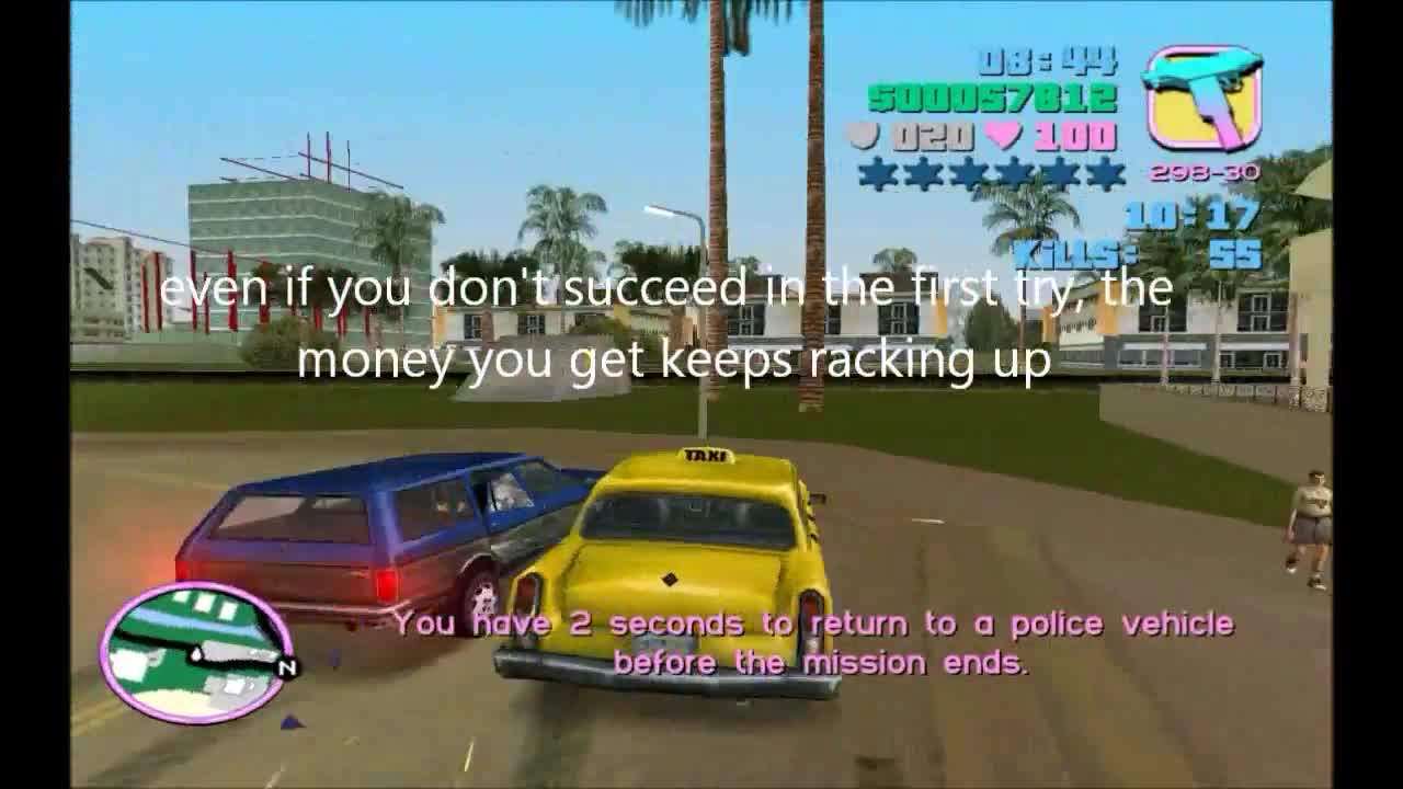gta vice city pc_steam mouse aim vigilante reward run from new game start