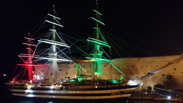 The Italian school ship Amerigo Vespucci