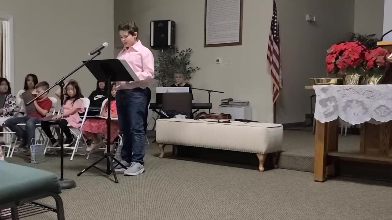 Zoey's 2024 Church Christmas Program