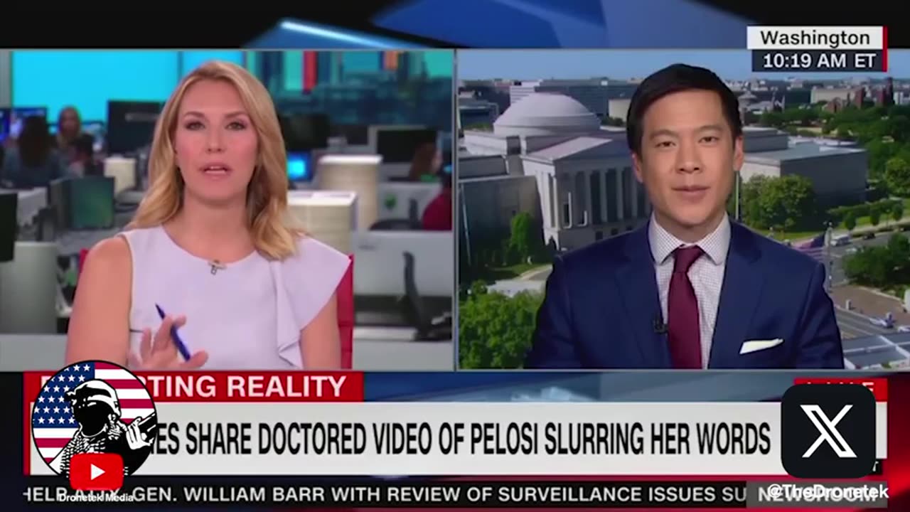 Dronetek-CNN & MSNBC LIE About "Doctored" Pelosi Video EXACTLY LIKE Joe Biden