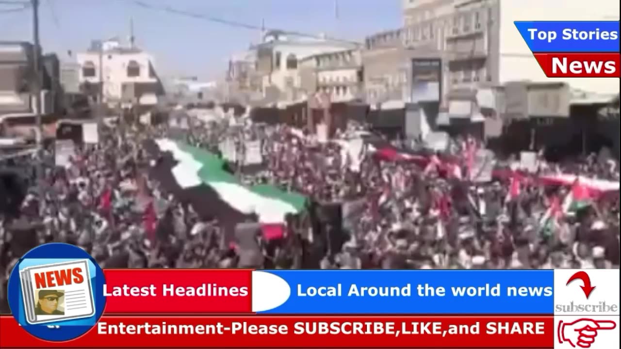 Massive Gatherings in Yemen Demonstrating Solidarity with Palestine