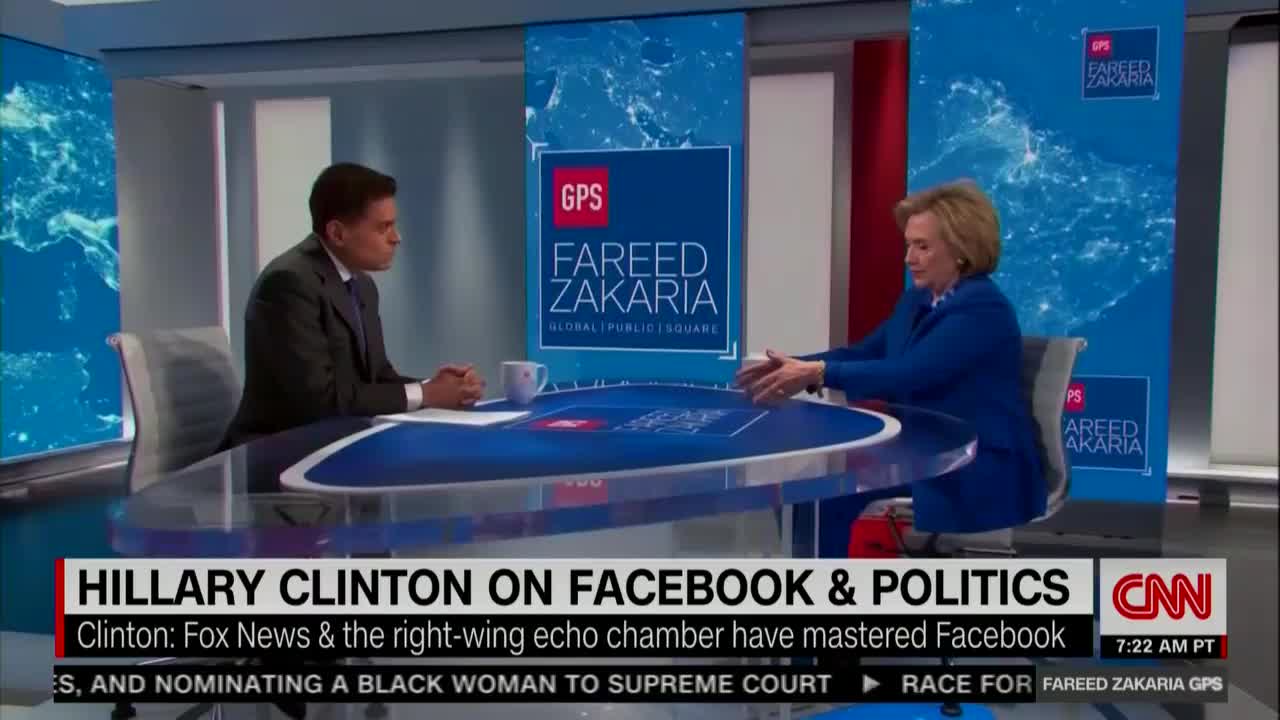 Hillary Clinton talking trash about Fox News