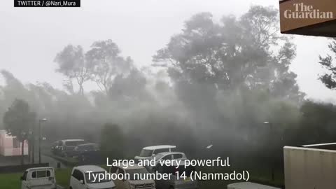 Typhoon Nanmadol hits south-western Japan