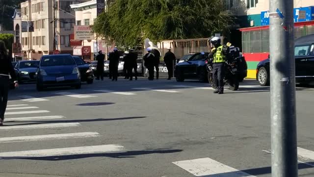 Fallen Police Officer has a city wide parade.