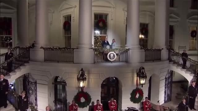 Trump Standing At Balcony of“The White House ”