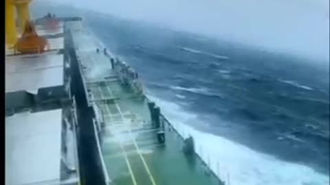 Ship in storm