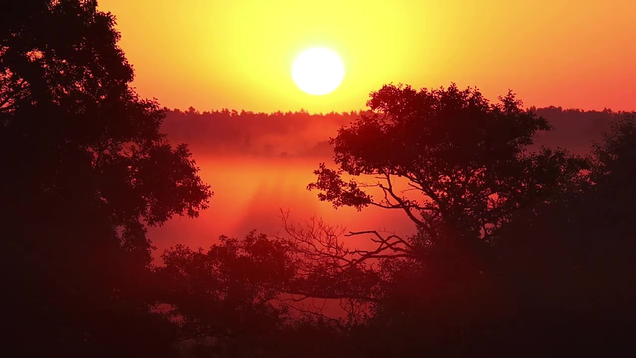 A beautiful view of magical sunrise