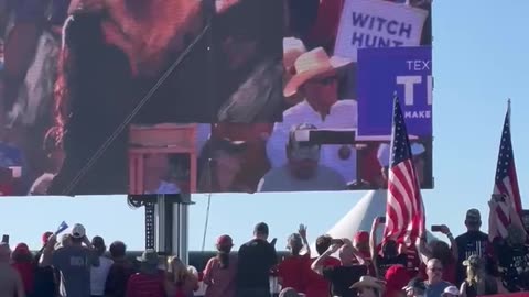 Trump arriving in Waco 2023 Rally for 2024 Election