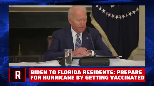 Biden Tells Floridians to Prepare for Hurricane by Getting Vaccinated