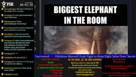 2022-01-18 07:57 EST - Patriots Soapbox AM: with LadyRWB , MykelJaye & DD