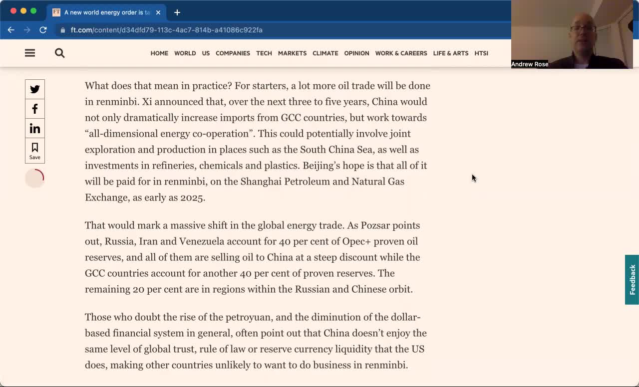 Moving to the Petroyuan