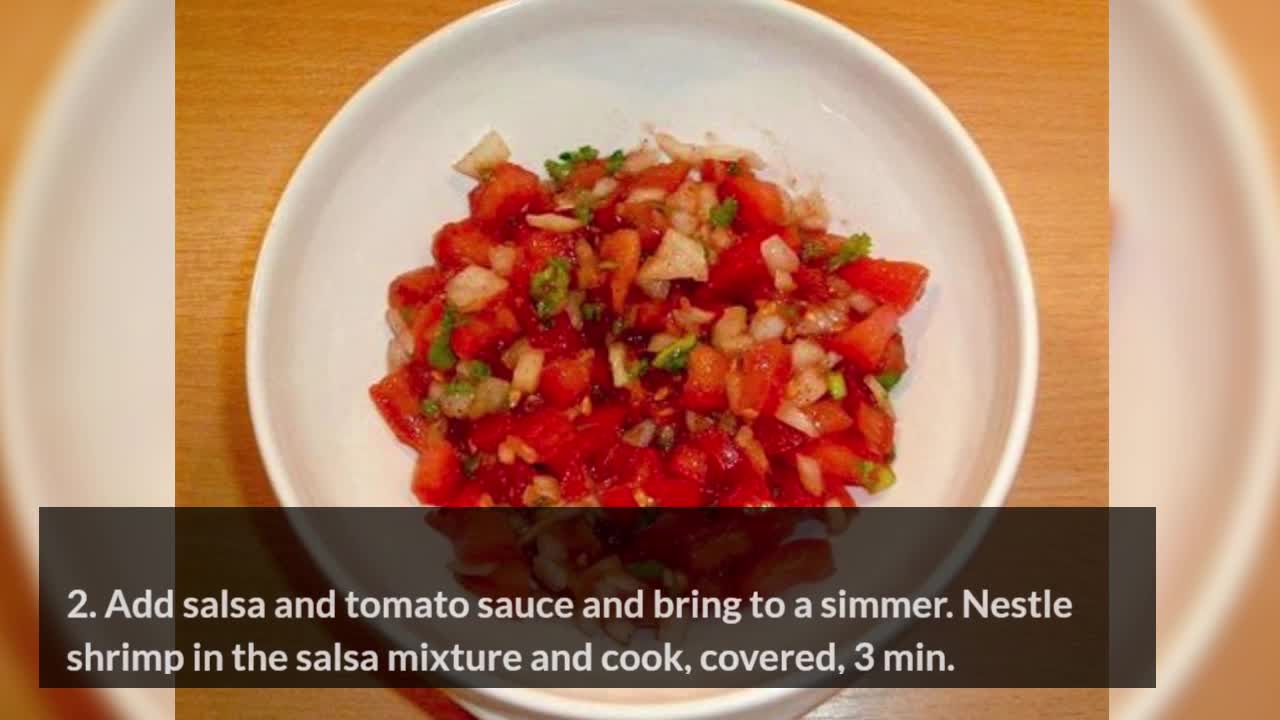 Skillet Salsa Shrimp With Spinach and Feta