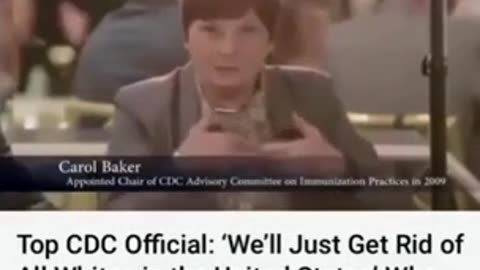 TOP CDC OFFICIAL INTENT-WATCH OUT THEY COMING FOR YOU