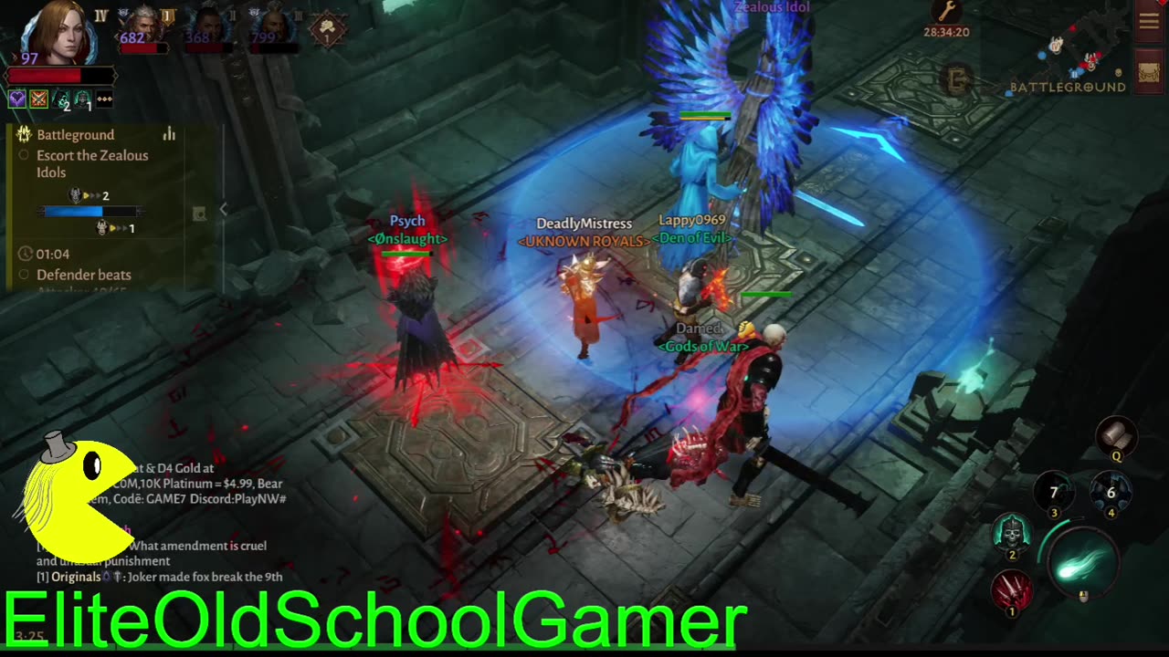 Diablo Immortal - Necromancer Gameplay - Levels 60 Paragon level 73-97