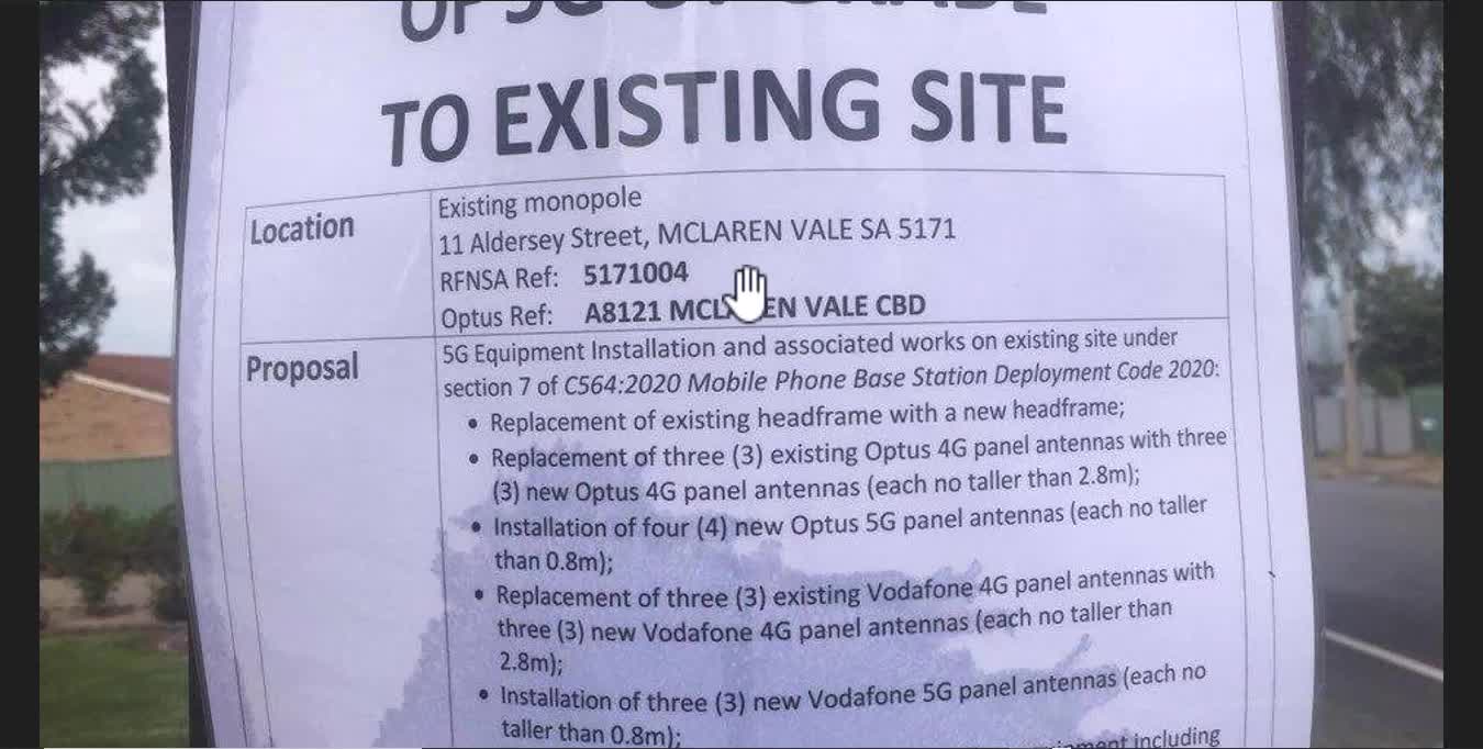 McLaren Vale, South Australia - 5G Community Consultation