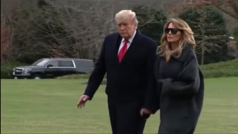 Trump & Melania Returns White House For Last Time