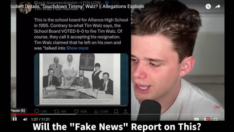 Student Exposing Tim Walz with Detailed Allegations