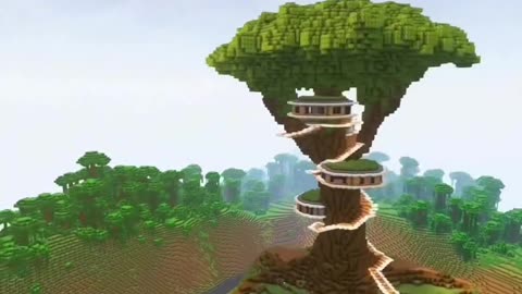 How to make Tree House in minecraft