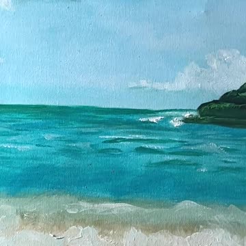 30 seconds of Art | Turquoise Waters | Oil Painting