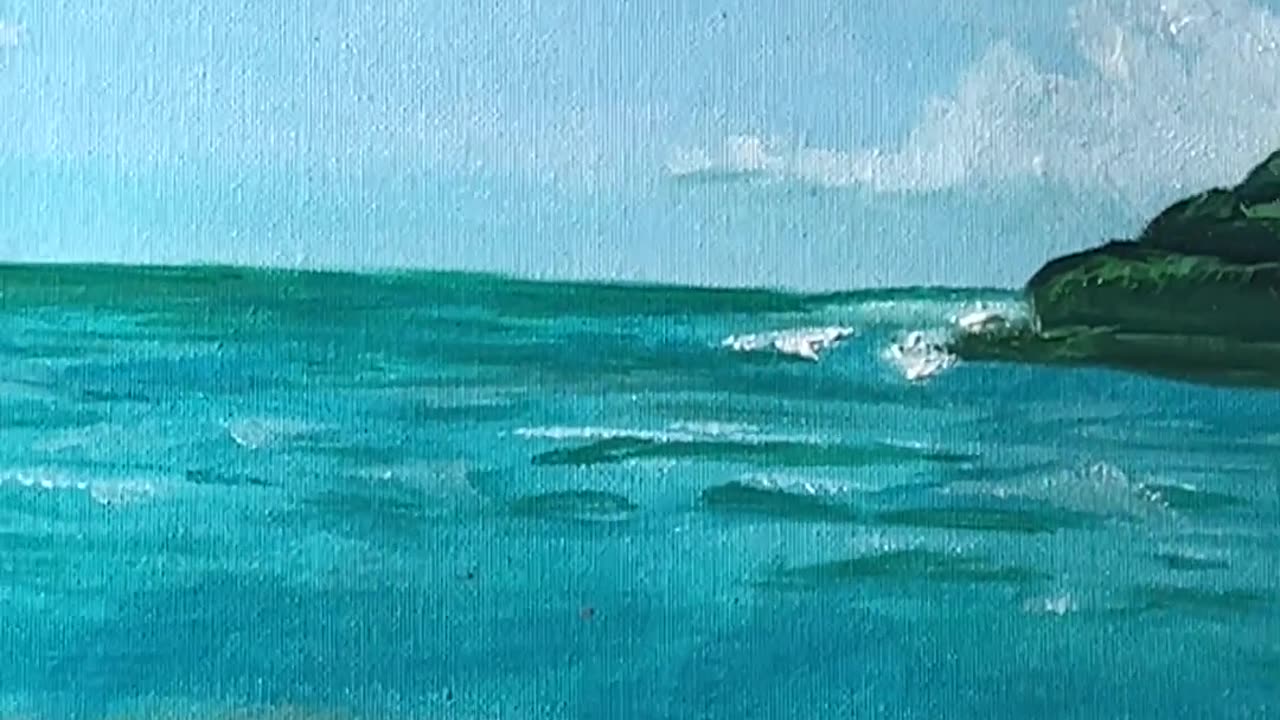 30 seconds of Art | Turquoise Waters | Oil Painting