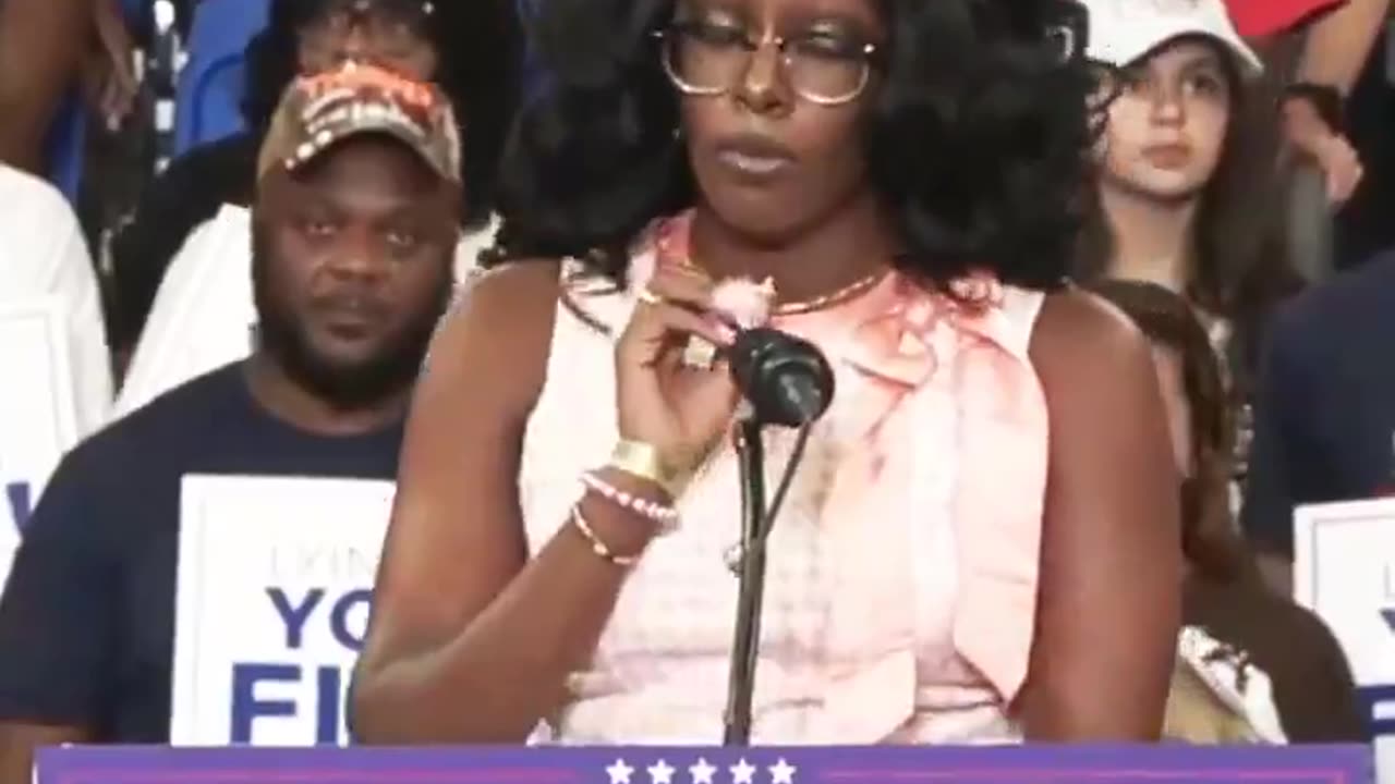 WATCH as Atlanta woman at Tramp rally destroys Kamala Harris