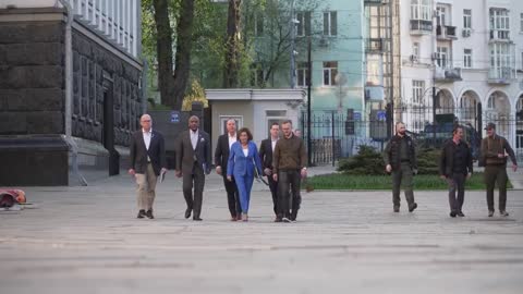 Anyone know why our corrupt leaders are meeting with Zelensky?