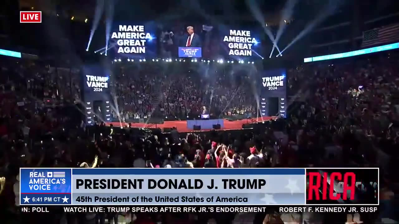 "RFK Jr's EPIC Entrance at Trump Rally After Endorsing the President!"