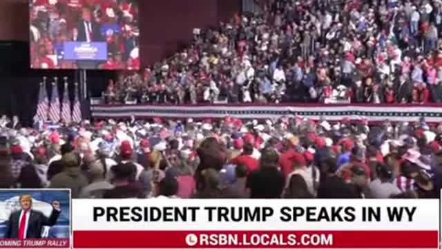 PRESIDENT DONALD J.TRUMP RALLY IN CASPER WY. 5/28/2022.